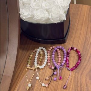 Macramé Stone Bracelets